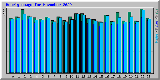 Hourly usage for November 2022