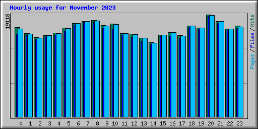 Hourly usage for November 2023